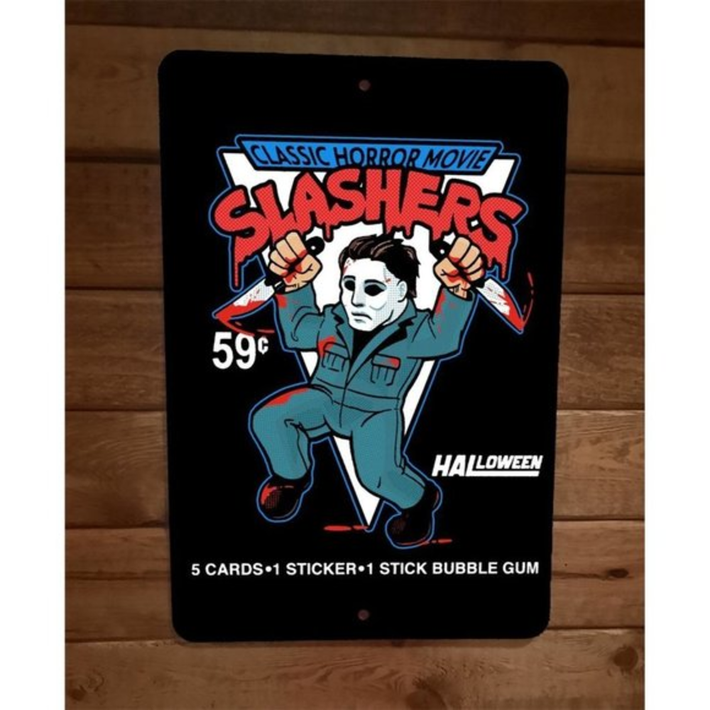 Classic Horror Movie Slashers Michael Myers Halloween‎ 8x12 Metal Wall Sign